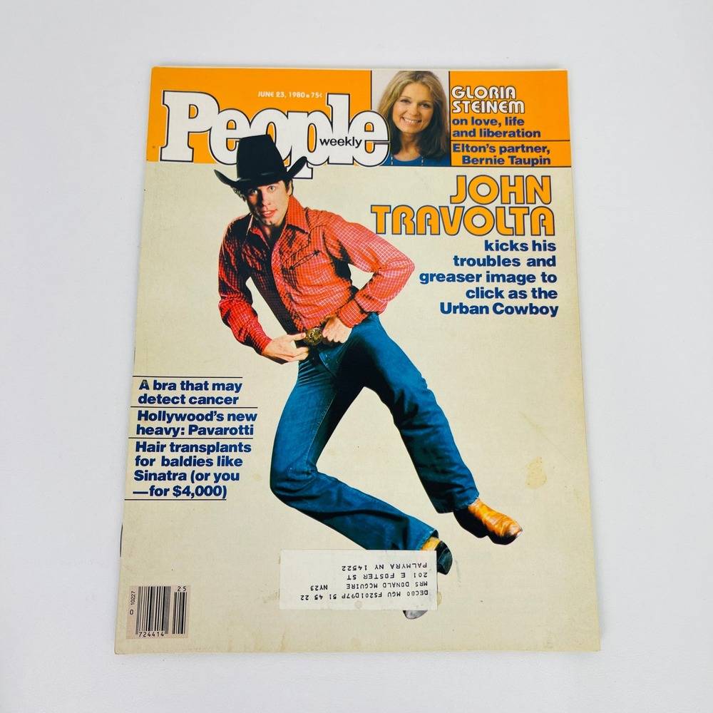 People Weekly Magazine June 23 1980 John Travolta Urban Cowboy Gloria Steinem